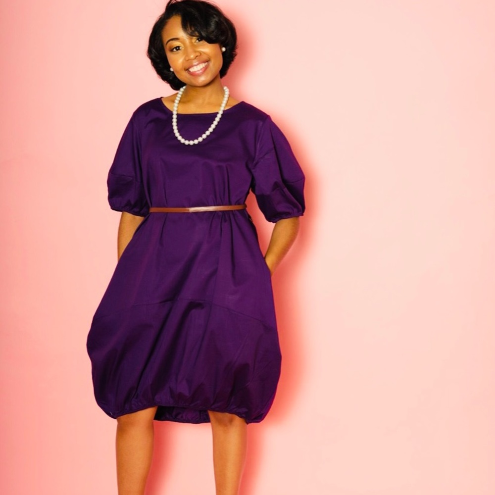 POPLIN BUBBLE DRESS